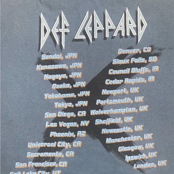 Def Leppard Concert Tour T Shirt Vintage 2000 Sundog Tag Size Large - Picture 5 of 5